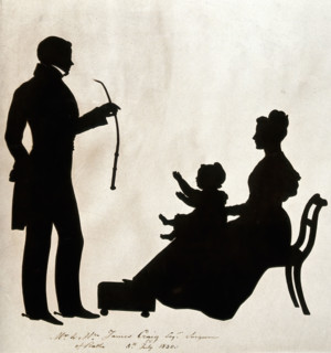 James Craig with Mrs J Craig and child, c1830. Creator: Unknown.