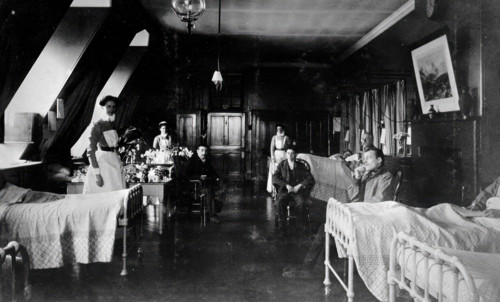 St Bartholomew's Hospital, London: Faith ward, c1908. Creator: Unknown.