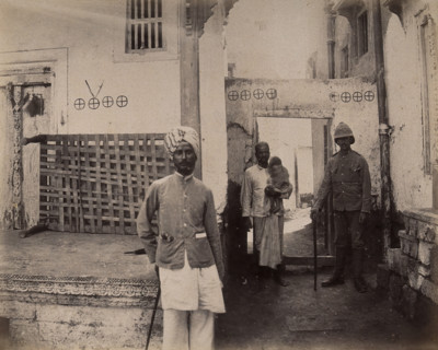 Man in turban in Old Town, Karachi, India, 1897. Creator: Unknown.