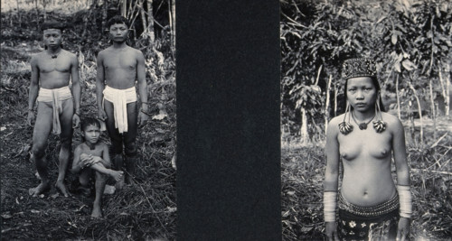 Sarawak: three Lirong boys and one girl, c1900. Creator: Unknown.