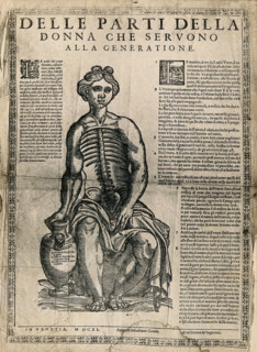 A fugitive sheet of a seated female figure, her hand resting on a vase, with her thorax and..., 1611 Creator: Unknown.
