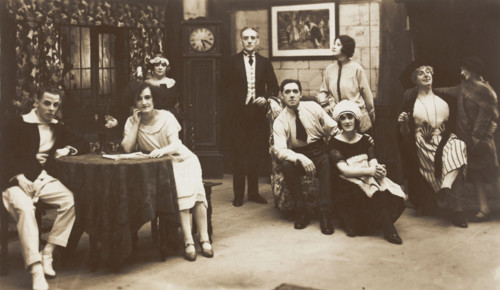 Actors, one in drag, performing "The man From Toronto", pose on set..., (between 1920 and 1929?). Creator: Unknown.