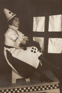Dan Godfrey dressed in Pierrette costume, performing for "The Timbertown Follies"...(1910-1919?). Creator: Unknown.