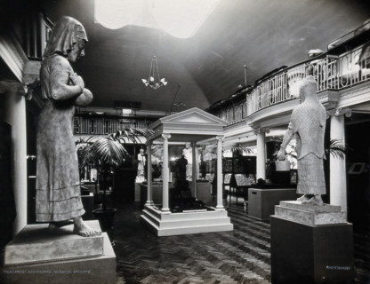 Wellcome Historical Medical Museum, Wigmore Street, London: the galleried Hall of Statuary. Creator: Unknown.