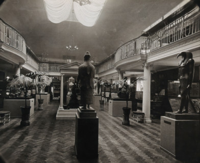 Wellcome Historical Medical Museum, Wigmore Street, London: the galleried Hall of Statuary. Creator: Unknown.