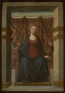 Allegory of Power-Side Panel of Cassone, 3rd quarter of 15th century. Creator: Unknown.