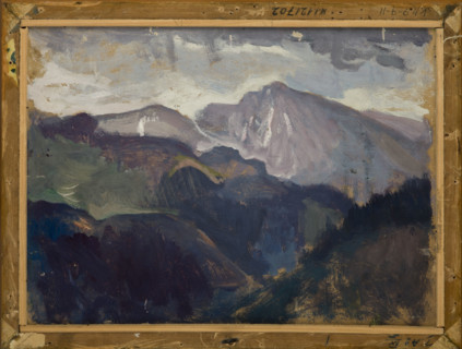 Landscape from the Tatra Mountains-two-sided painting, c1903. Creator: Jan Stanislawski.