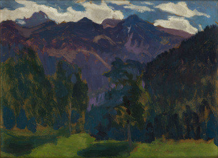 Landscape from the Tatra Mountains-two-sided painting, c1903. Creator: Jan Stanislawski.