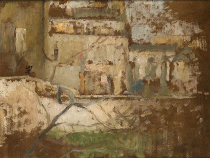 View from the Studio's Window-two-sided painting, c1900. Creator: Olga Boznanska.