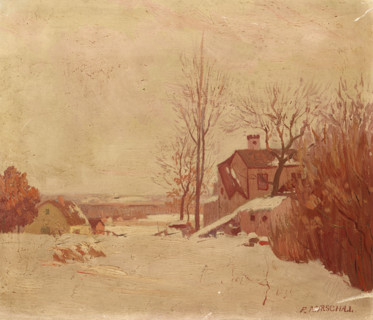 Winter Landscape, c1920s. Creator: Frank Howard Marschall.