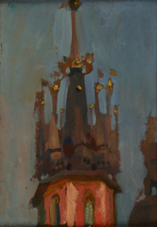 Spire of the Tower of St Mary’s Church in Krakow, c1904. Creator: Jan Stanislawski.