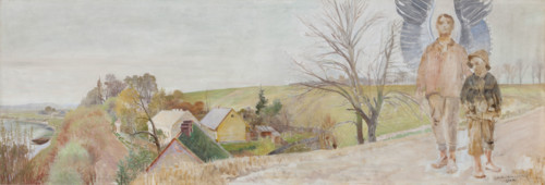 Angel with Tobias, 1902. Creator: Jacek Malczewski.