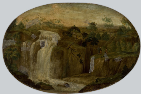 Landscape with a Waterfall, between 1750-1850. Creator: Unknown.