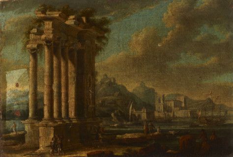 Maritime Landscape with Ruins, 2nd half of 18th century. Creator: Leonardo Coccorante.