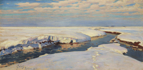 Winter Landscape, 1915. Creator: Julian Falat.