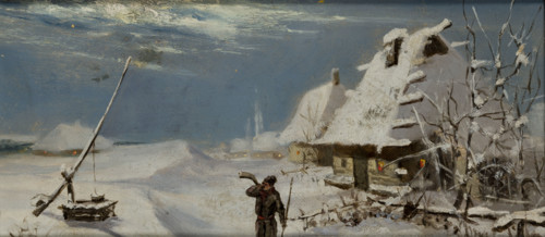 Winter Landscape, between 1901-1910. Creator: Teodor Marian Talowski.