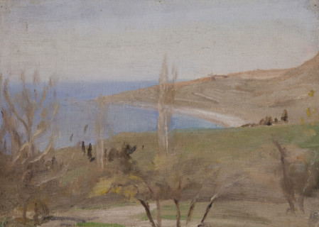 Yalta (Spring-Poplars), 1906. Creator: Jan Ciaglinski.