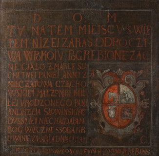 Epitaph of Anna Czechowska of Nieczatów, between 1639-1664. Creator: Unknown.