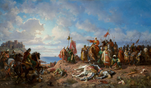 Death of Wladyslaw Jagiellon near Varna, between 1865-1876. Creator: Stanislaus von Chlebowski.