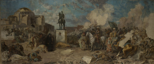 Entry of Sultan Mehmed II to Constantinople, between 1874-1884. Creator: Stanislaus von Chlebowski.