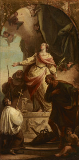 Apotheosis of Saint Agnes, 1st half of 18th century. Creator: Unknown.