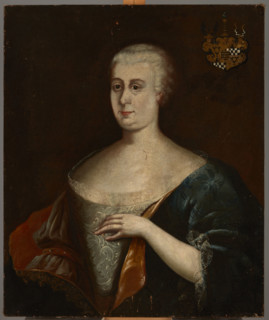 Portrait of Fryderyka Amalia Dunin née von Rochlitz (1693-1743), 2nd quarter of 18th century. Creator: Unknown.