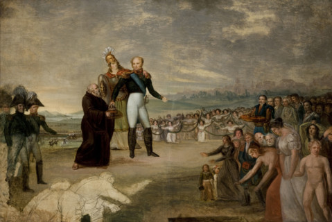 Alexander I Crowned King of Poland, 1815-1825. Creator: Michal Stachowicz.