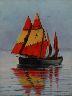 Boats on the Sea, July 23, 1905. Creator: Stanislaw Witkiewicz.