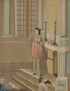 Embroidered picture, Early 19th century. Creator: Unknown.