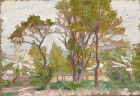 Landscape with Trees, 1910. Creator: Wojciech Weiss.