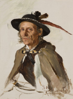 Portrait of Sabala, 1885. Creator: Kazimierz Pochwalski.