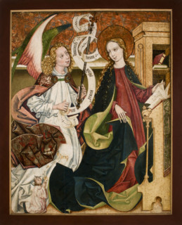 The Annunciation from the Church in Ciecina, between 1465-1515. Creator: Unknown.