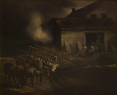 Plaster Works-Copy after Theodore Gericault’s Painting, between 1833-1835. Creator: Piotr Michalowski.