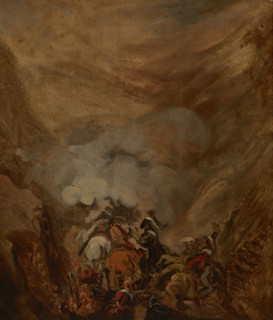 Charge in the Gorge of Somosierra, c1837. Creator: Piotr Michalowski.