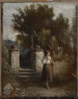 Orphan, 1870. Creator: Aleksander Kotsis.