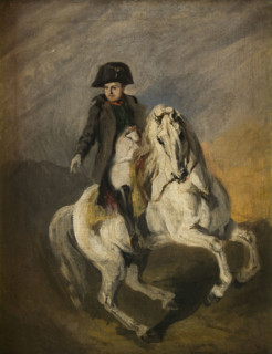 Napoleon on a Grey Horse, between 1840-1854. Creator: Piotr Michalowski.