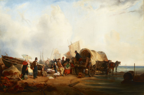 Scene at the Sea (in Brittany?), 1st half of 19th century. Creator: Unknown.