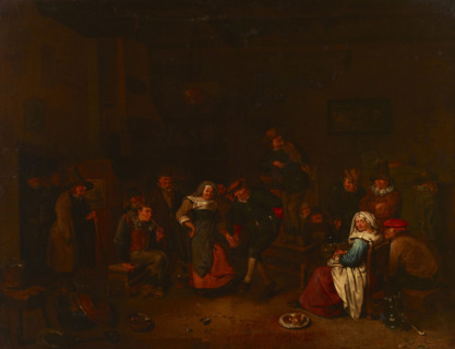 Dance at the Inn, c1700. Creator: Unknown.