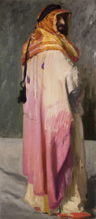 Portrait of Feliks Jasienski Dressed as a Bedouin, c1908. Creator: Leon Wyczolkowski.