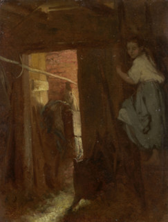 Interior of a Cottage, 1870. Creator: Aleksander Kotsis.