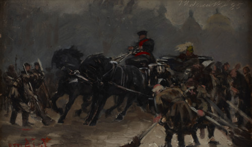 There Comes the Tsar, 1885. Creator: Jacek Malczewski.