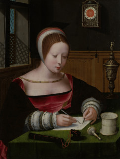 Mary Magdalene Writing, 1st half of 16th century. Creator: Master of the Female Half-Lengths.