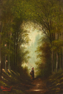 Road in the Woods, 2nd half of 19th century. Creator: Unknown.