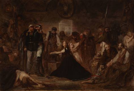 Polonia 1863 (Poland Enchained), 1864. Creator: Jan Matejko.