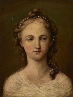 Portrait of Artist's Sister Fryderyka Maszkowska, 1850. Creator: Marceli Maszkowski.