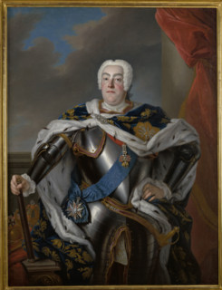 Portrait of Augustus III (1696-1763), c1750. Creator: Louis de Silvestre.