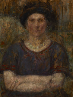 Portrait of Mrs Bankiewicz, after 1925. Creator: Olga Boznanska.