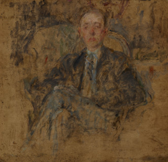 Study of a Male Figure, c1925. Creator: Olga Boznanska.