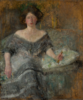 Portrait of Elza Krauze, 1912. Creator: Olga Boznanska.