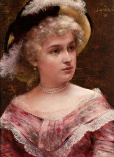 Rococo Lady, 1881. Creator: Aleksander Gierymski.
